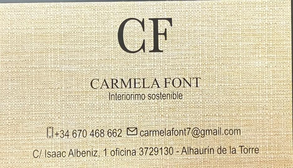 Tarjeta oficial de Carmela Font